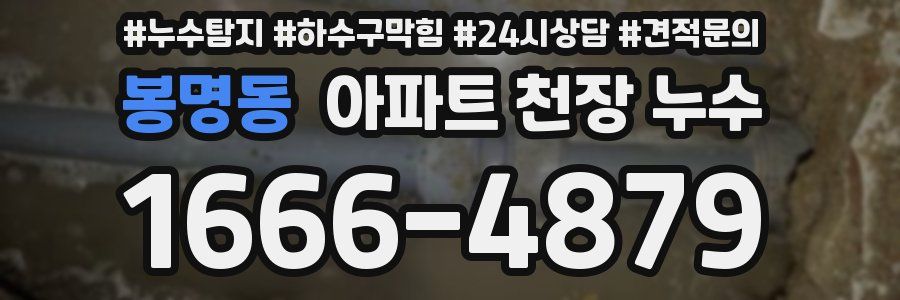 봉명동 아파트 천장 누수