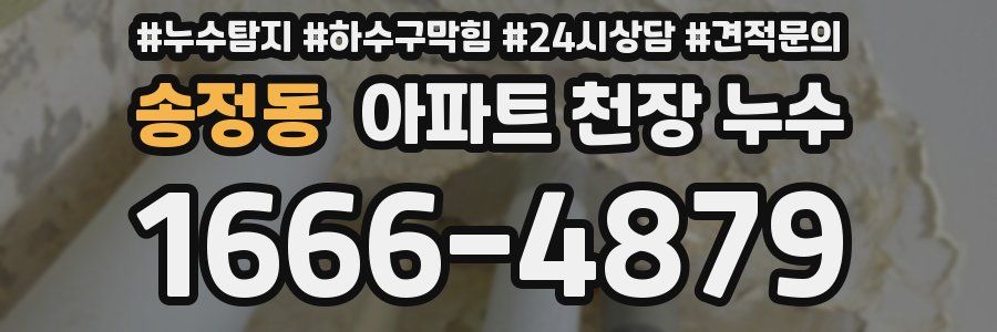 송정동 아파트 천장 누수
