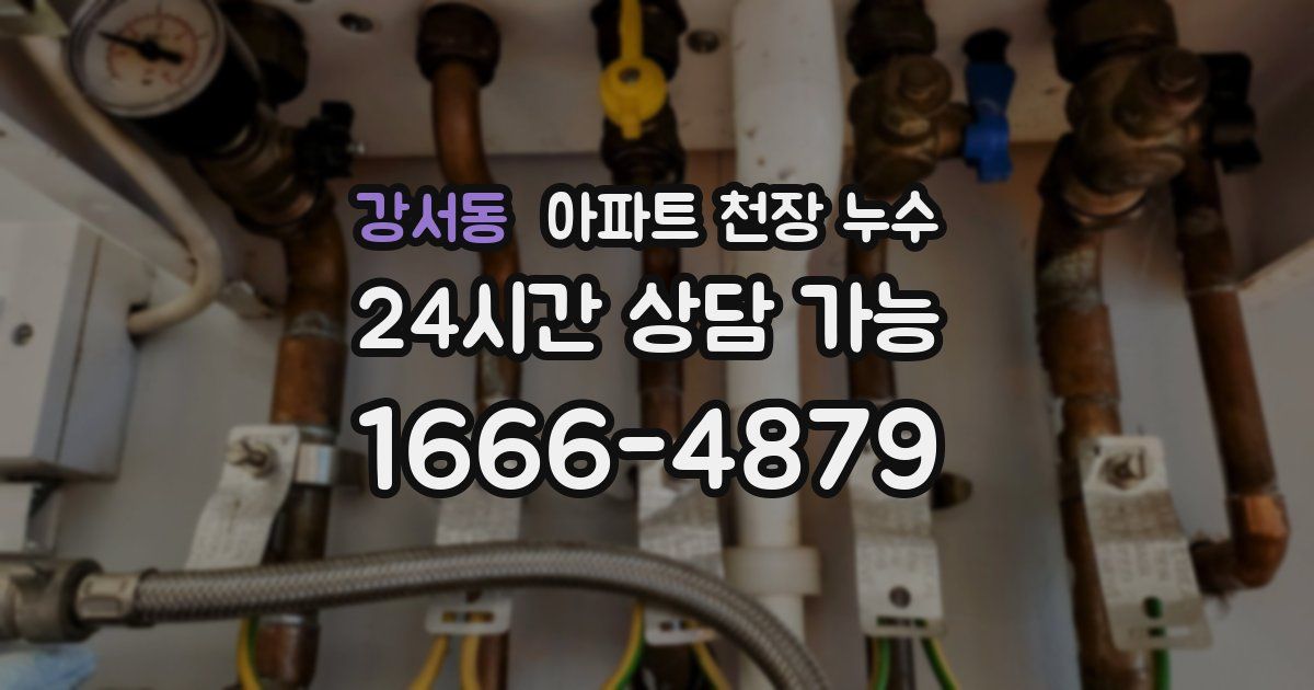 강서동 아파트 천장 누수