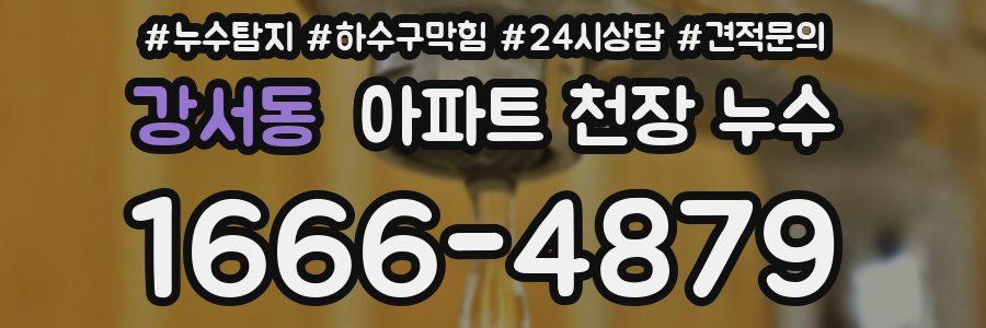 강서동 아파트 천장 누수