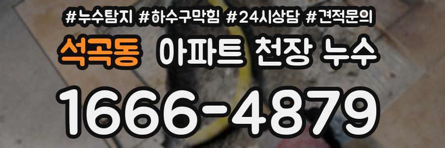 석곡동 아파트 천장 누수