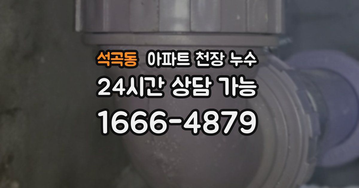 석곡동 아파트 천장 누수