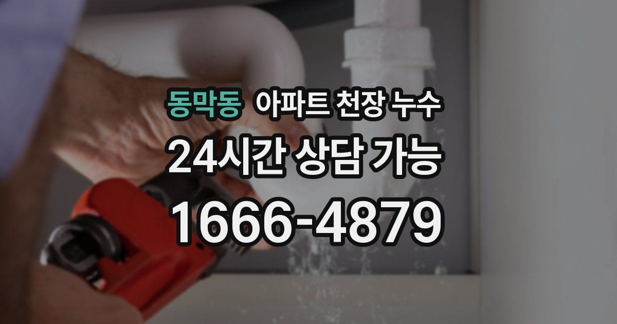 동막동 아파트 천장 누수