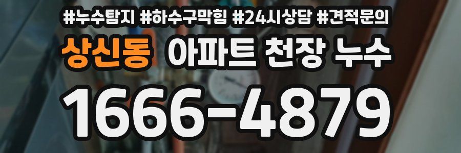 상신동 아파트 천장 누수