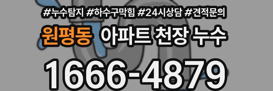 원평동 아파트 천장 누수