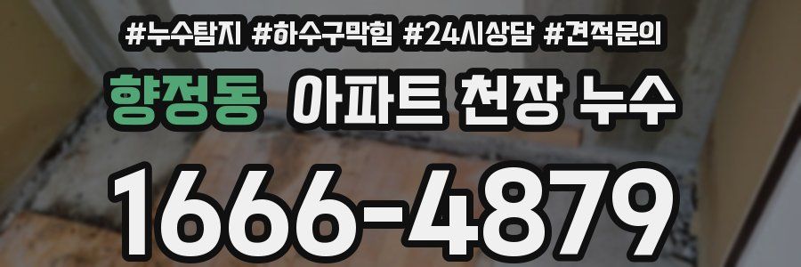 향정동 아파트 천장 누수