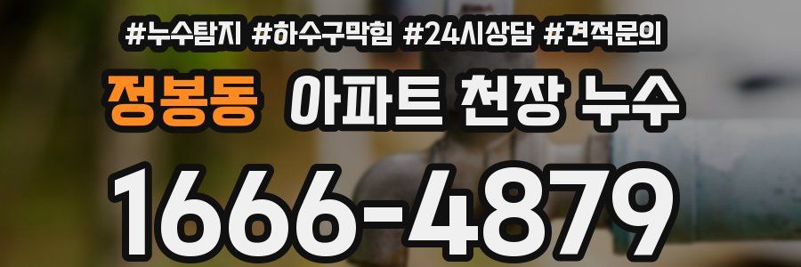 정봉동 아파트 천장 누수