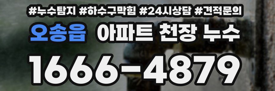 오송읍 아파트 천장 누수