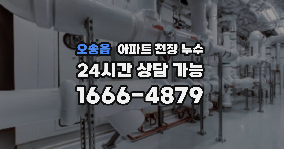 오송읍 아파트 천장 누수