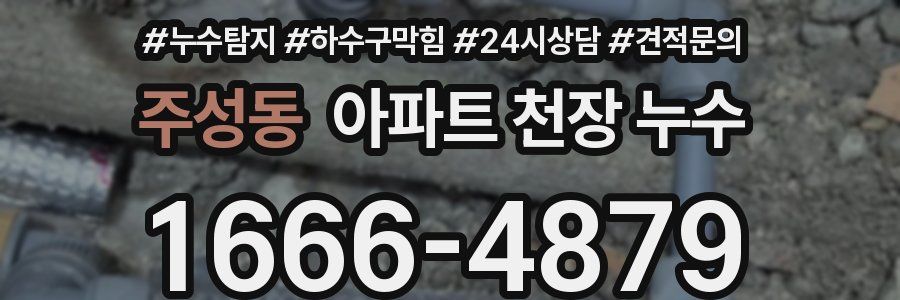 주성동 아파트 천장 누수