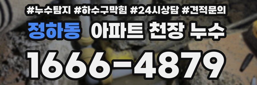 정하동 아파트 천장 누수