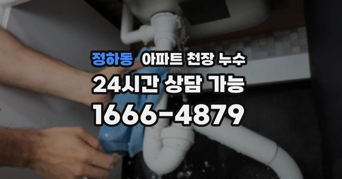 정하동 아파트 천장 누수