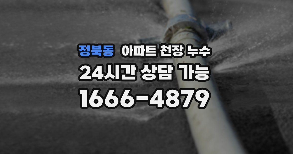 정북동 아파트 천장 누수