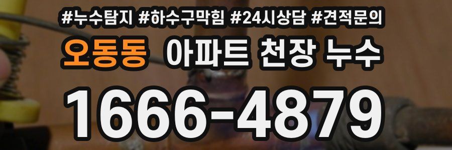 오동동 아파트 천장 누수