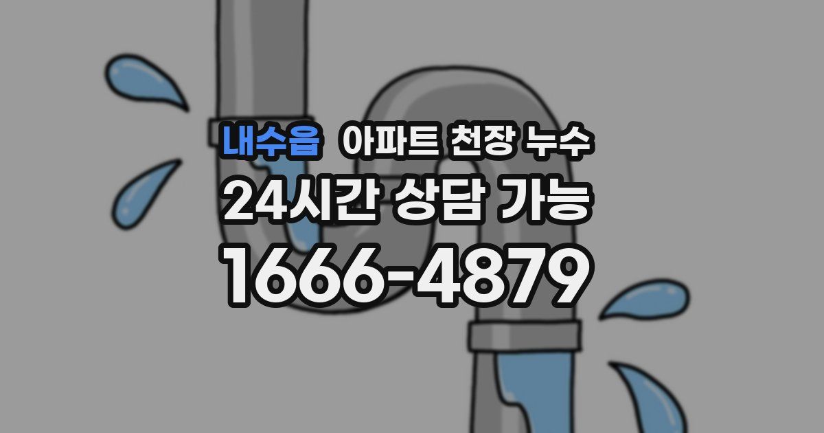 내수읍 아파트 천장 누수