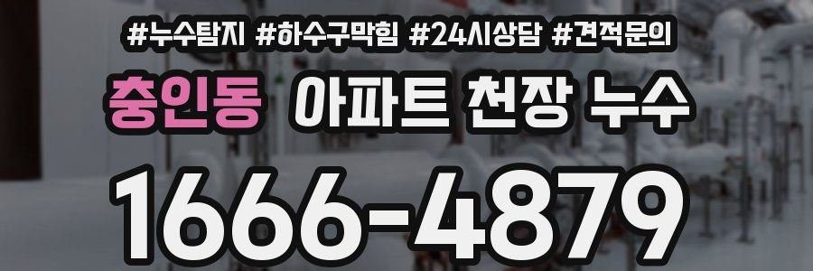 충인동 아파트 천장 누수