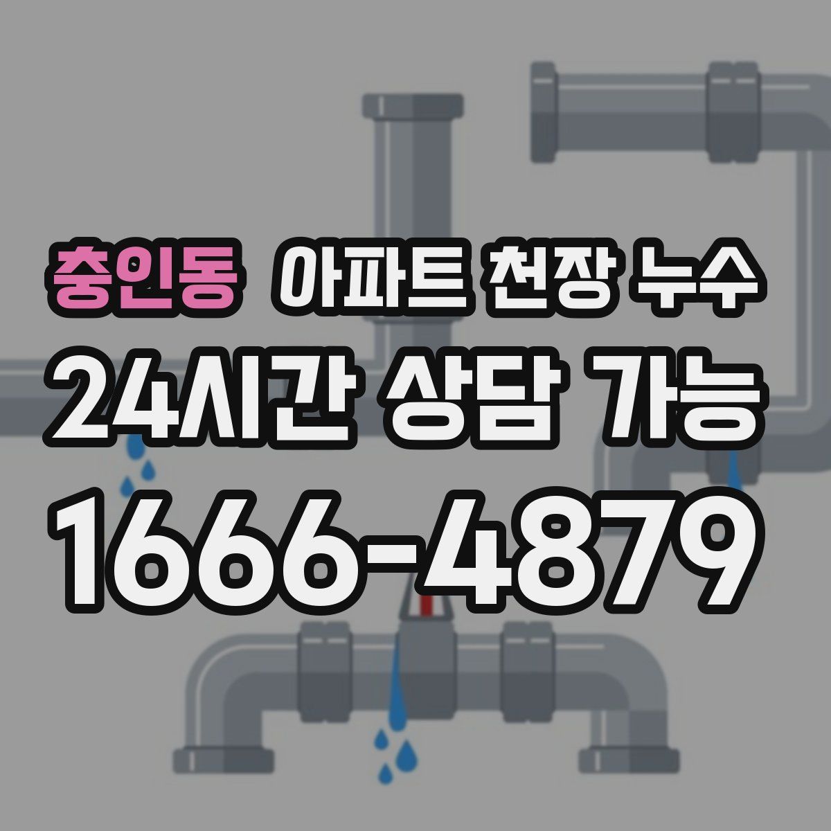 충인동 아파트 천장 누수