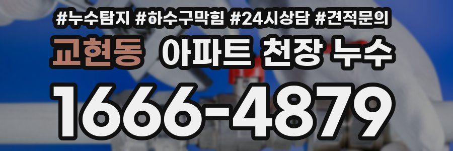교현동 아파트 천장 누수
