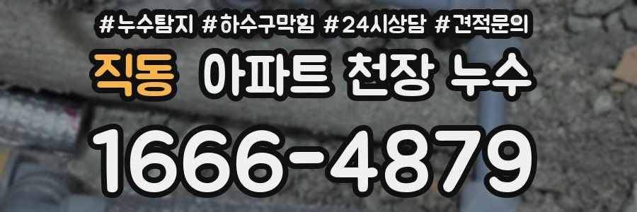 직동 아파트 천장 누수