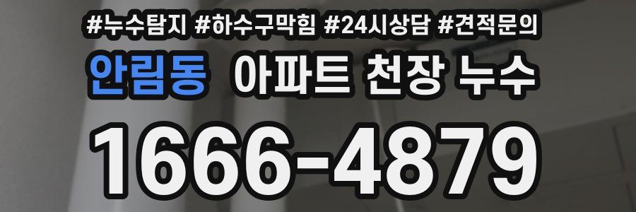 안림동 아파트 천장 누수