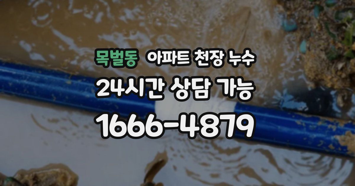 목벌동 아파트 천장 누수