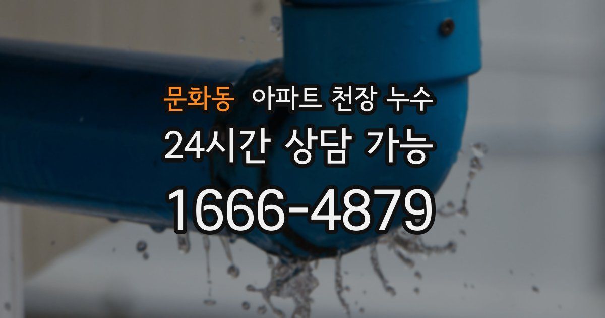문화동 아파트 천장 누수