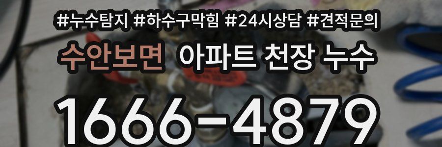 수안보면 아파트 천장 누수