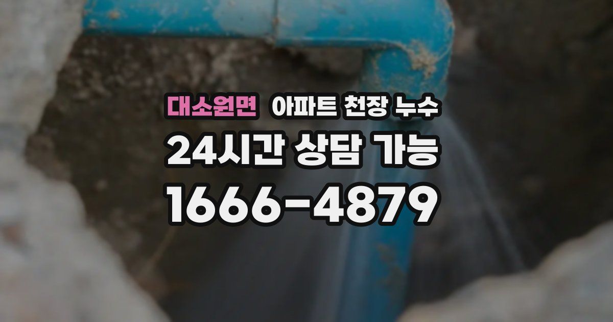 대소원면 아파트 천장 누수
