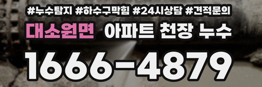 대소원면 아파트 천장 누수