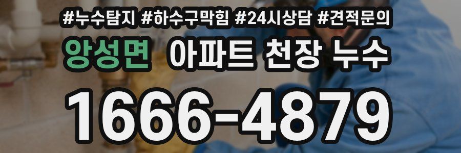 앙성면 아파트 천장 누수
