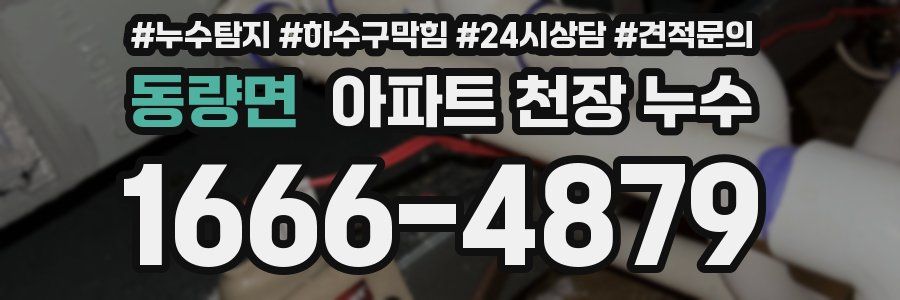 동량면 아파트 천장 누수