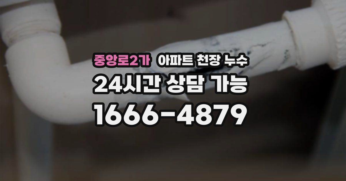 중앙로2가 아파트 천장 누수