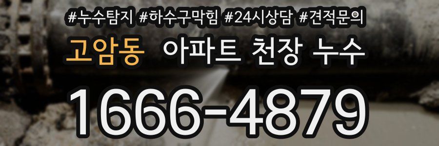 고암동 아파트 천장 누수