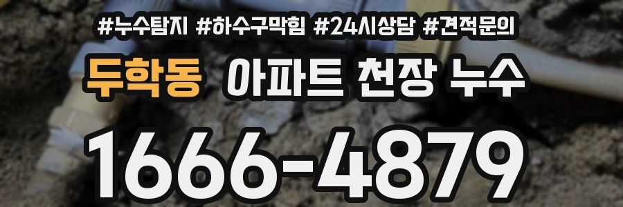 두학동 아파트 천장 누수