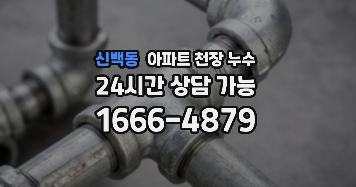 신백동 아파트 천장 누수