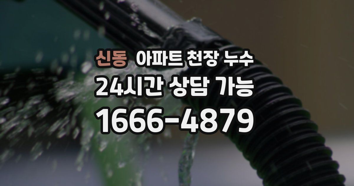 신동 아파트 천장 누수