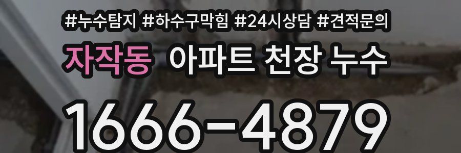 자작동 아파트 천장 누수