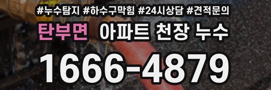 탄부면 아파트 천장 누수
