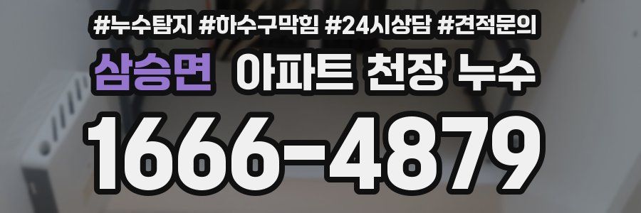 삼승면 아파트 천장 누수