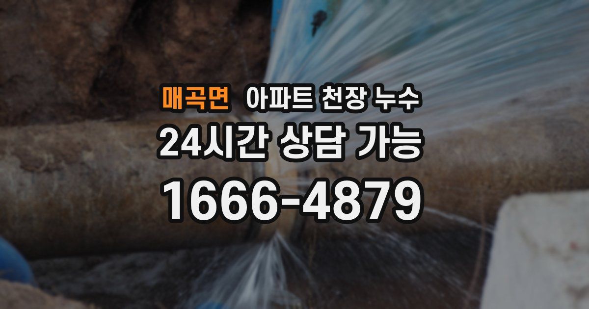 매곡면 아파트 천장 누수