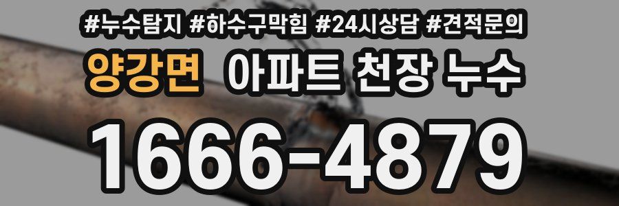 양강면 아파트 천장 누수