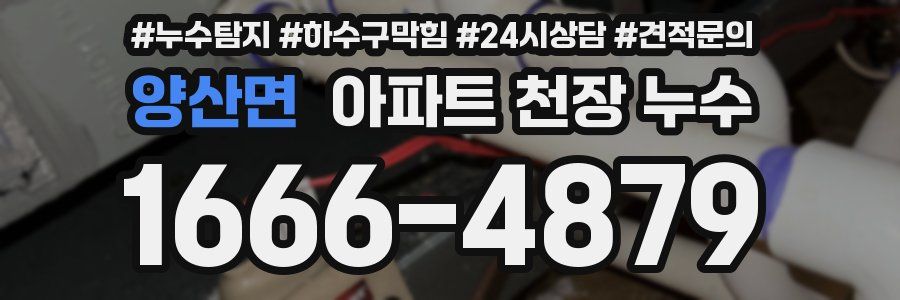 양산면 아파트 천장 누수