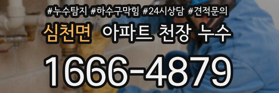 심천면 아파트 천장 누수