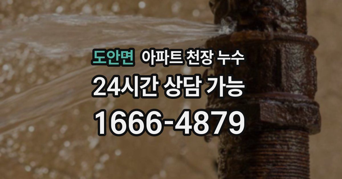 도안면 아파트 천장 누수