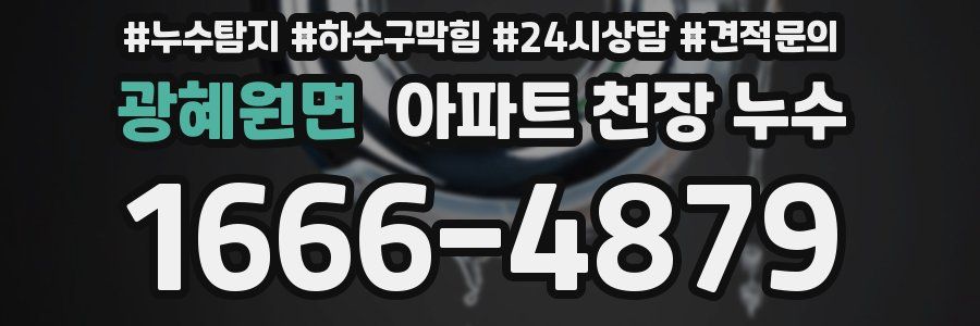 광혜원면 아파트 천장 누수
