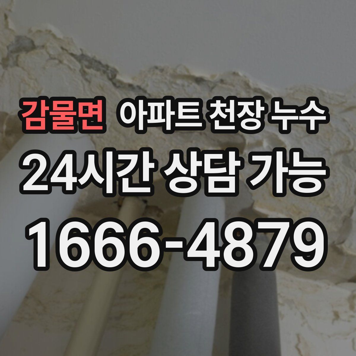 감물면 아파트 천장 누수
