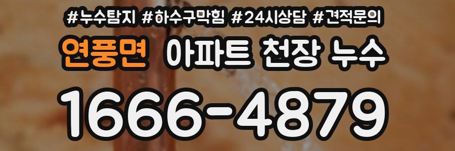 연풍면 아파트 천장 누수