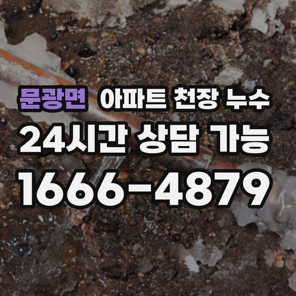 문광면 아파트 천장 누수