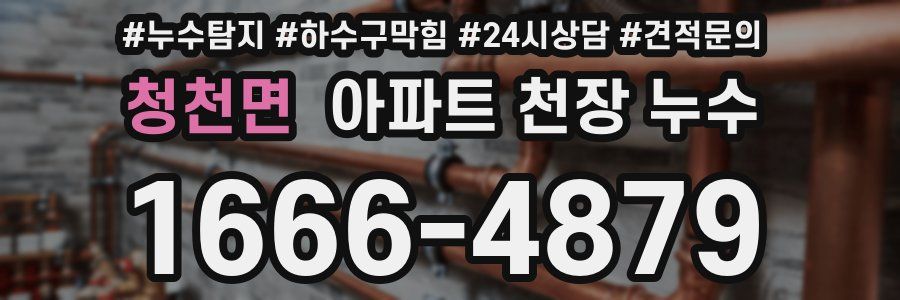청천면 아파트 천장 누수