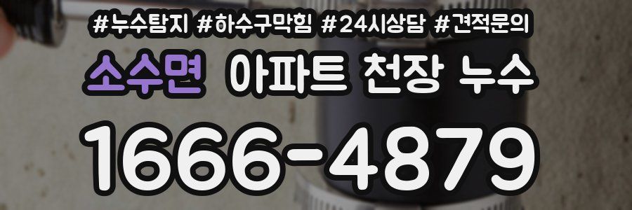 소수면 아파트 천장 누수